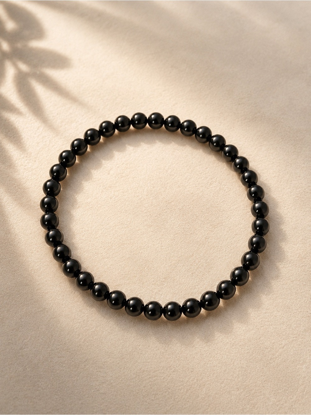 Black Beaded Stretch Necklace - Women Jewelry